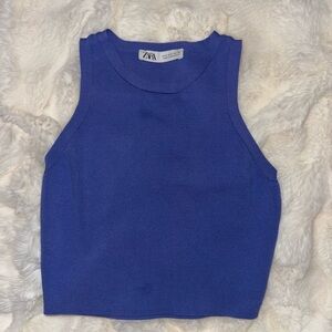 Zara Periwinkle Knit Top